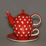 Tea for one "Dots" Red